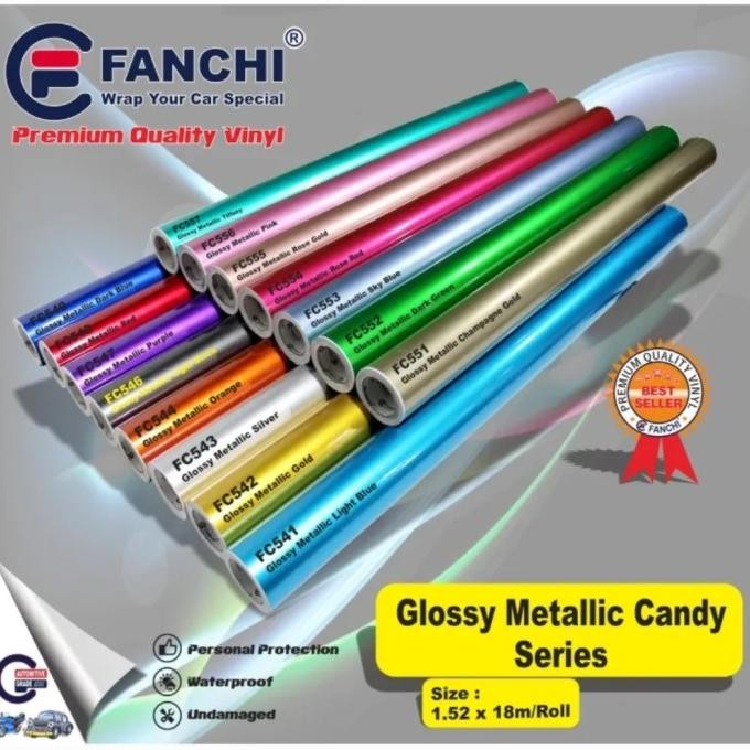 

152CM STICKER FANCHI GLOSSY METALLIC CANDY SERIES PREMIUM WRAP 152CM
