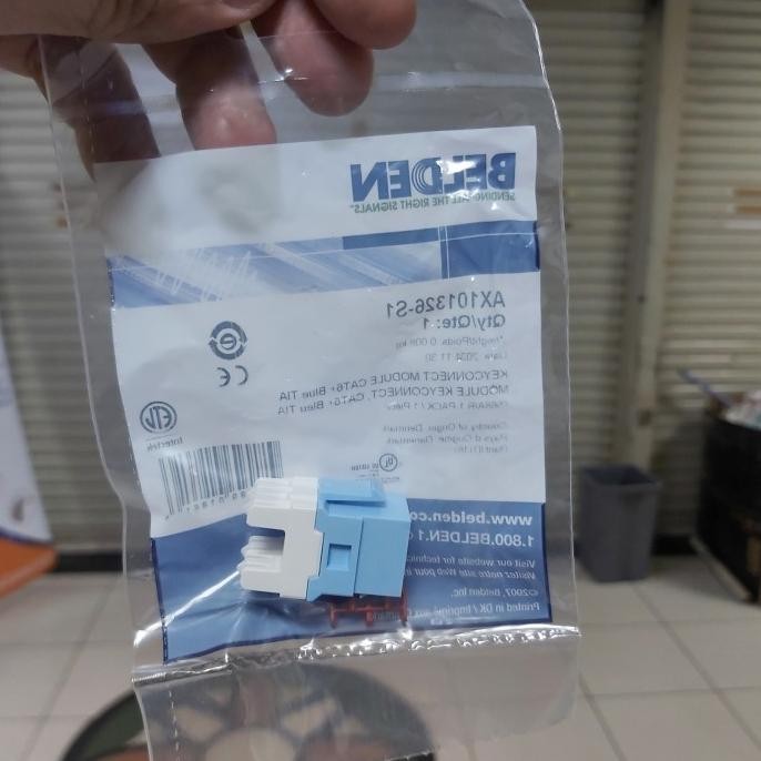 Belden modular jack cat 6 Blue / Modular cat6 Belden Biru