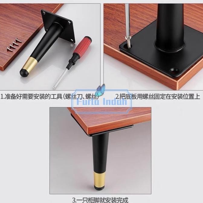 Kaki sofa besi kaki kursi kaki kursi sofa kaki sofa gold [Rumahkita Mart]