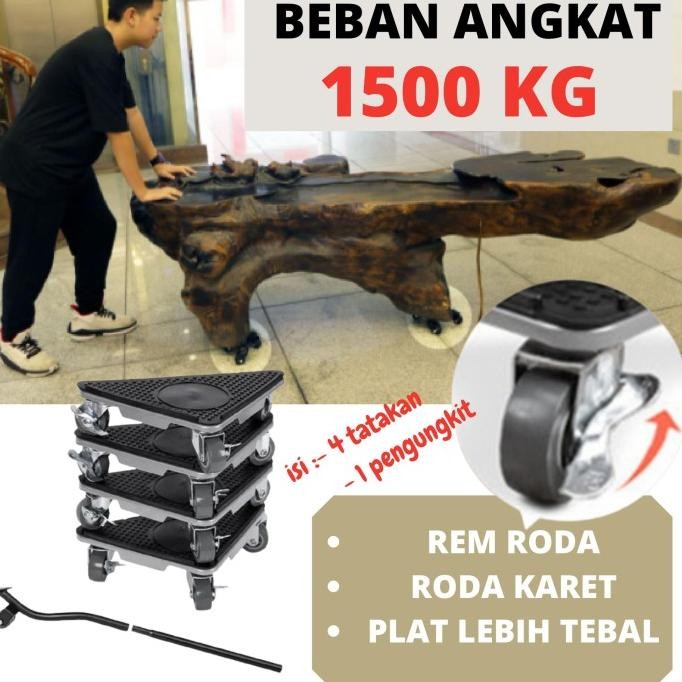Alat Angkat Dorong Pindah Barang Furniture Lemari Berat Roda Besi