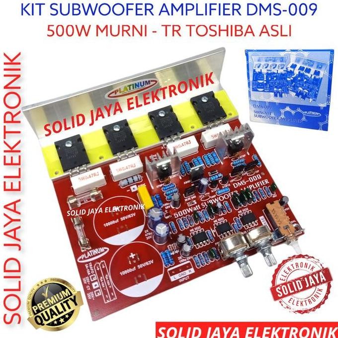 Sale Kit Power Subwoofer 500W Dms 009  Dms-009 Platinum Tr Transistor Final Toshiba Asli Ampli Sub A