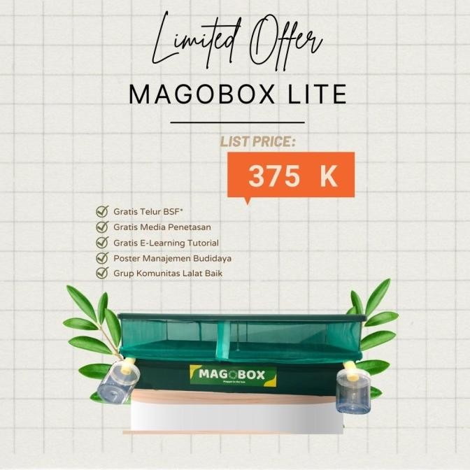 Terlaris Magobox Lite Maggot In The Box Paket Lengkap Budidaya Maggot Di Rumah