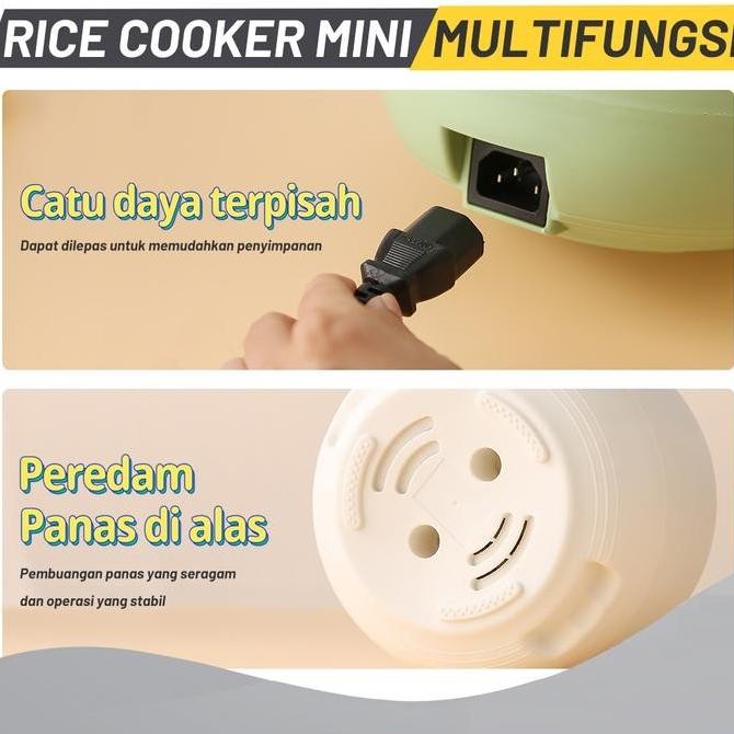 Panci Listrik/ mini Rice Cooker/ 1.6L Rice Cooker/Penanak Nasi 400W Serbaguna