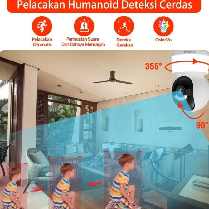 Grosir Xihancam Cctv Lampu Wifi 5Mp Ip Kamera Cctv Indoor 360 Ptz Zoom Cctv Bohlam Wifi Jarak Jauh L