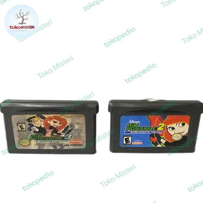 KASET VIDEO CARTRIDGE GAME BOY GAMEBOY KIM POSSIBLE NITENDO DISNEY RARE JADUL TOYS 2104T