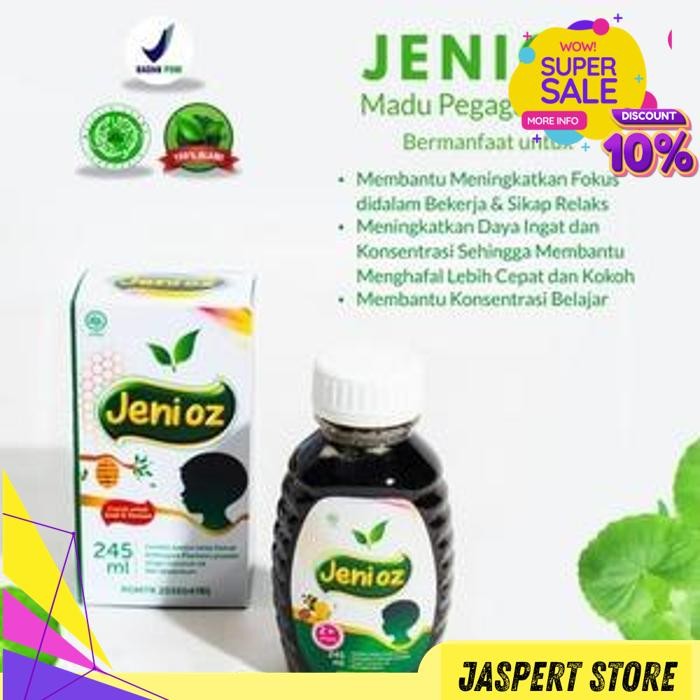 

JENIOZ MADU PEGAGAN PLUS SUPLEMEN KESEHATAN OTAK CERDAS BY JASPERT STORE BEST SELLER !!!