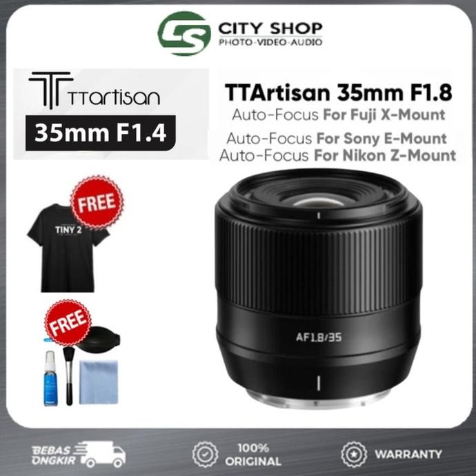 Grosir Ttartisan Apc-C Af35Mm F1.8 For Fuji Fx,Sony,Nikon Lensa Kamera Tt Artisan