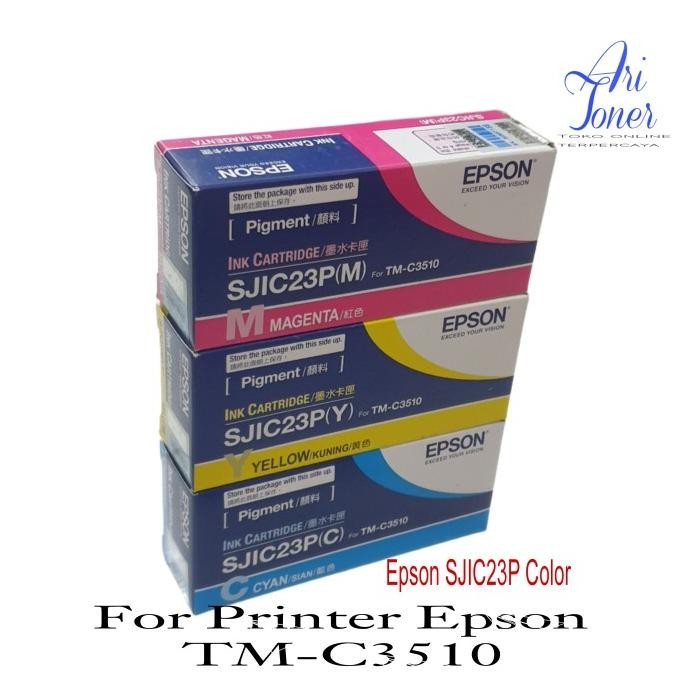 Bisa Grab Tinta Catridge Epson Sjic23P Color Original