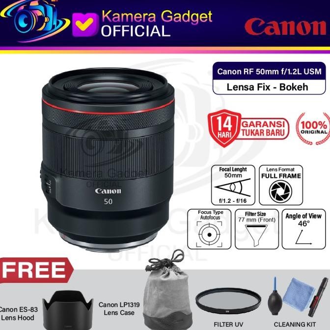Sale Canon Rf 50Mm F1.2L Usm Lens Fix Bokeh 50 Mm F1.2 L Usm