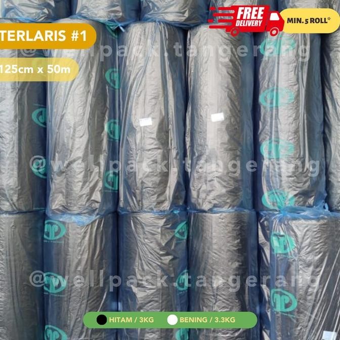 

Bubble Wrap Roll Muliapack 125cm x 50m Hitam & Bening 3.3kg (MP) murah