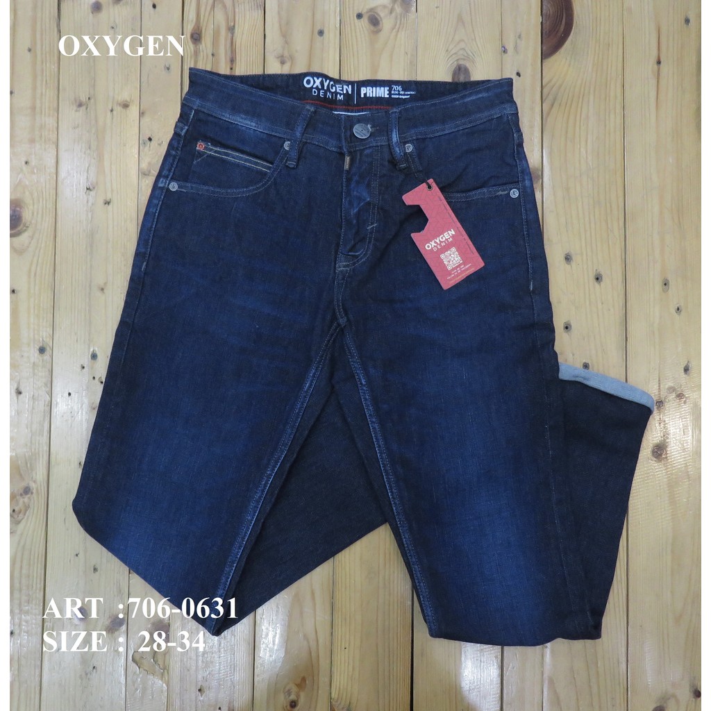 CELANA DENIM/JEANS PANJANG PRIA SLIM  BRAND ORI MEREK OXYGEN ART : 706-0631 PRICE Rp.614.900