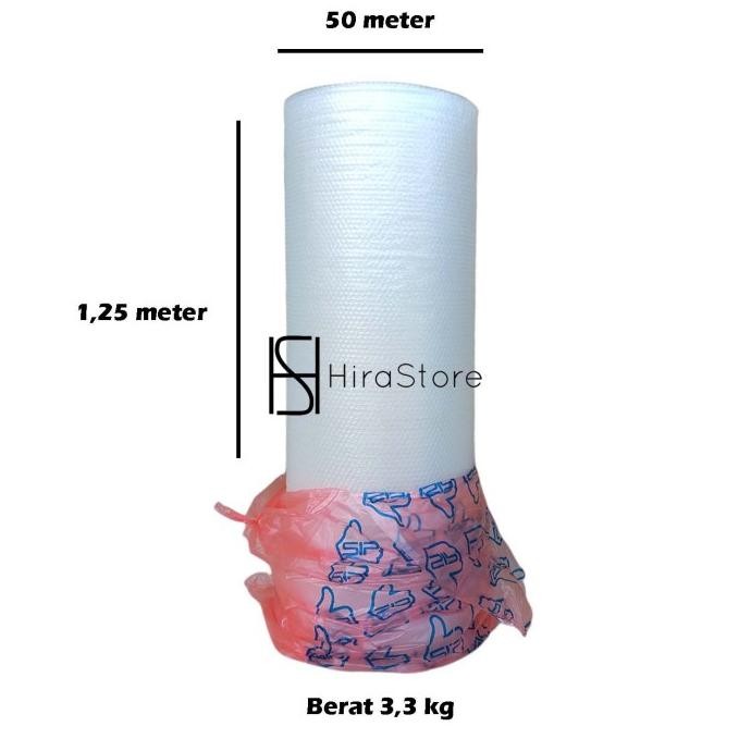 

Bubble Wrap 50 m x 1.25 m roll plastik Biru gelembung lebih bagus murah