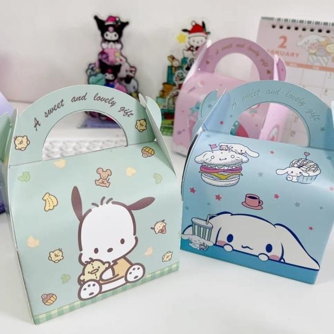 

Kotak Souvenir Kado Snack Sanrio Cinnamorol Kuromi Melodi Box Gable Hadiah Goodie Bag Pesta Ulang Tahun murah