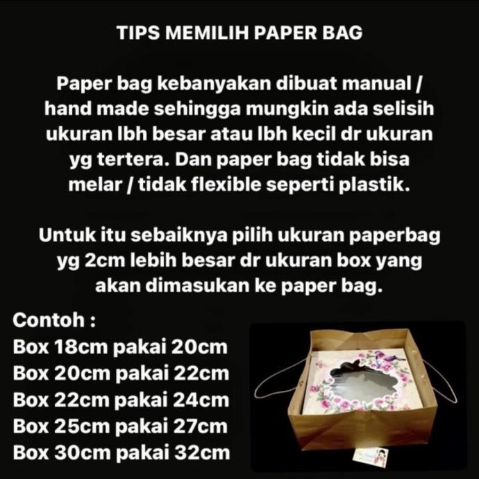 

Paper Bag 27x27x15cm Coklat Polos Muat utk Box 25x25cm murah