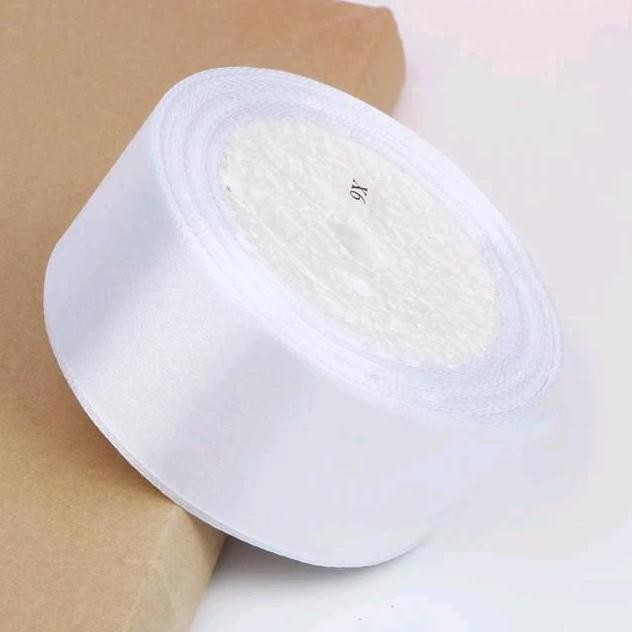 

Pita Satin 4 cm per roll / Pita Satin 1.5 in per roll Biru Hijau Kuning murah