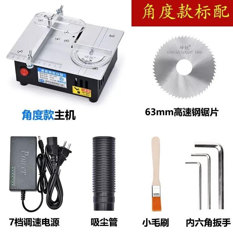 Gergaji meja multifungsi Mini gergaji Desktop  alat pemotong DIY mesin pemotong mesin potong murah
