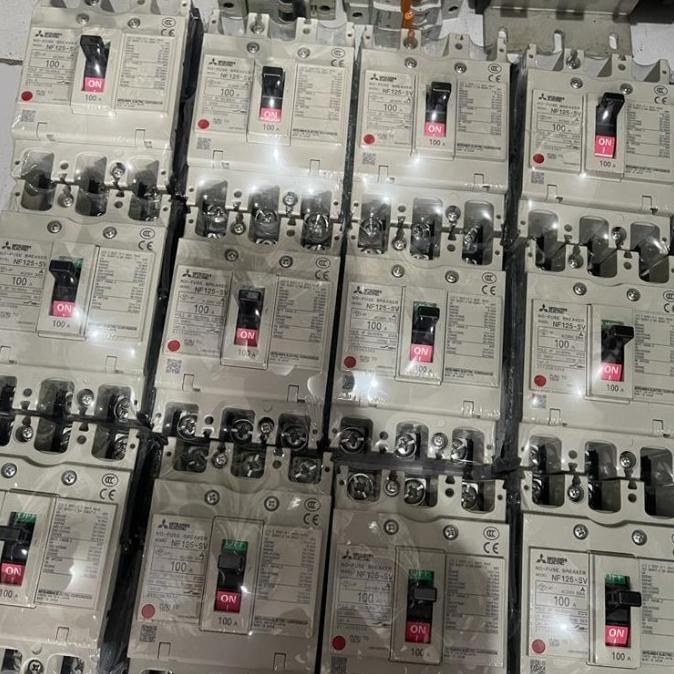 Mitsubishi Nf125-Sv 3P 100A Mccb New Stok