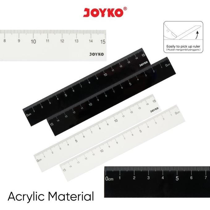 

redi Penggaris Akrilik Joyko RL-302 15cm Acrylic Ruler