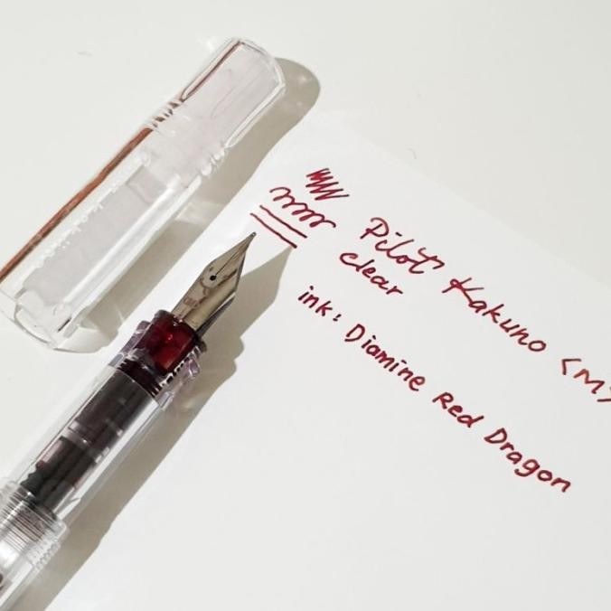 

TERBARU - PILOT KAKUNO Fountain Pen EF/F/M Clear FKA-1SR