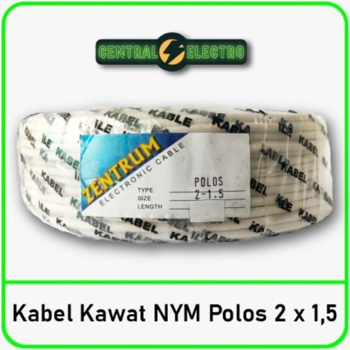 Kabel Listrik Kawat Nym 2 X 2.5 (50 Meter) - Kabel Listrik Kawat Nym Polos 2 X 1.5 (50 Meter) New St