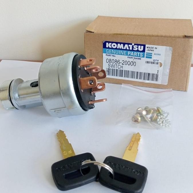 Kunci Kontak 08086-20000 Komatsu Pc200 Ignition Switch 08086-10000 New Stok