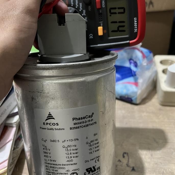 Kapasitor / Capacitor 15 Kvar 415V Epcos New Stok