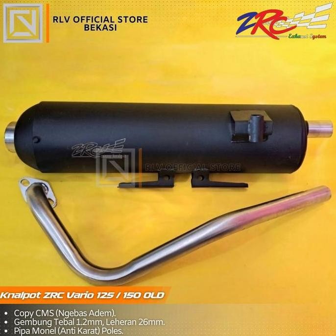 Knalpot Vario 125/150 Led Old Zrc Siap Kirim