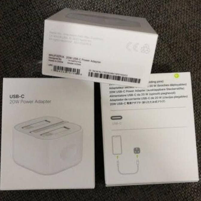 Charger Iphone Adapter 20W Usb C Uk Kaki 3 Fast Charging Original 100% Termurah