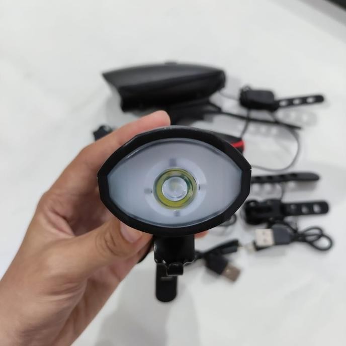 ```````] Lampu Depan Klakson Bel Sepeda