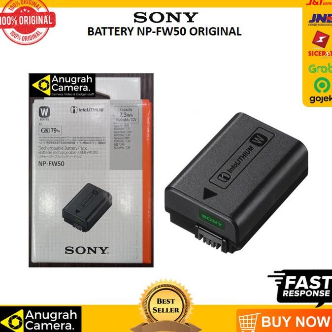 Produk Baru sony Battery np-fw 50 original /batre sony a6000/a6300/a6400/