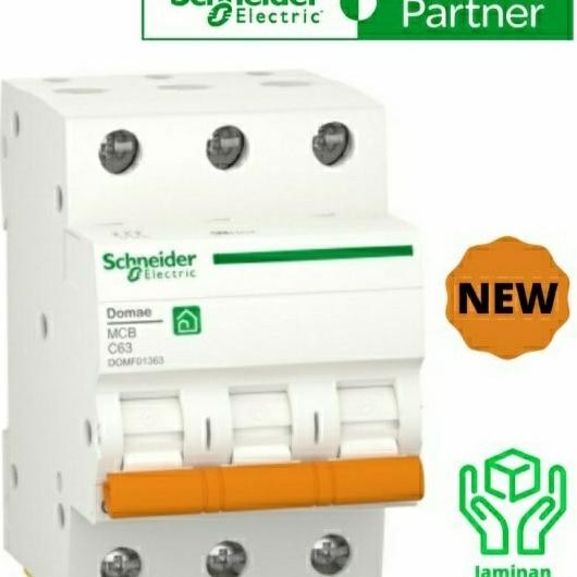Mcb Domae 3 Phase 63 Ampere / Mcb 3Phase 63Ampere Schneider New Stok