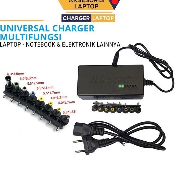 Produk Baru Universal Laptop Adaptor 90w Hitam Computer Komputer/Adaptor Laptop Universal 90w Hitam 