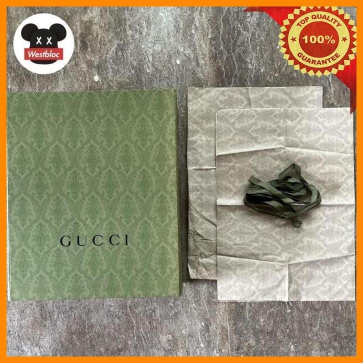 [WES] BOX G*CCI ORIGINAL AUTHENTIC DUS KOTAK TAS BRANDED UK. 46CM X 38CM X 16CM