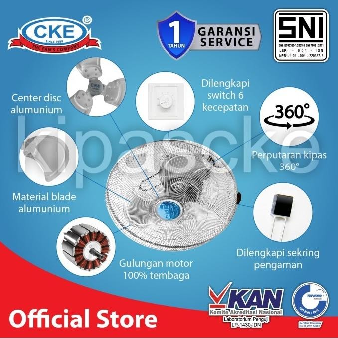 Original Kipas Angin Plafon Orbit Autofan 18 Inch Cke Ceiling Orbit Fan 18"