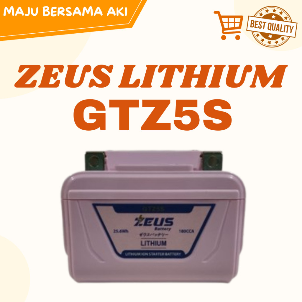 Aki Motor Honda Revo GTZ5S ZEUS Lithium Battery