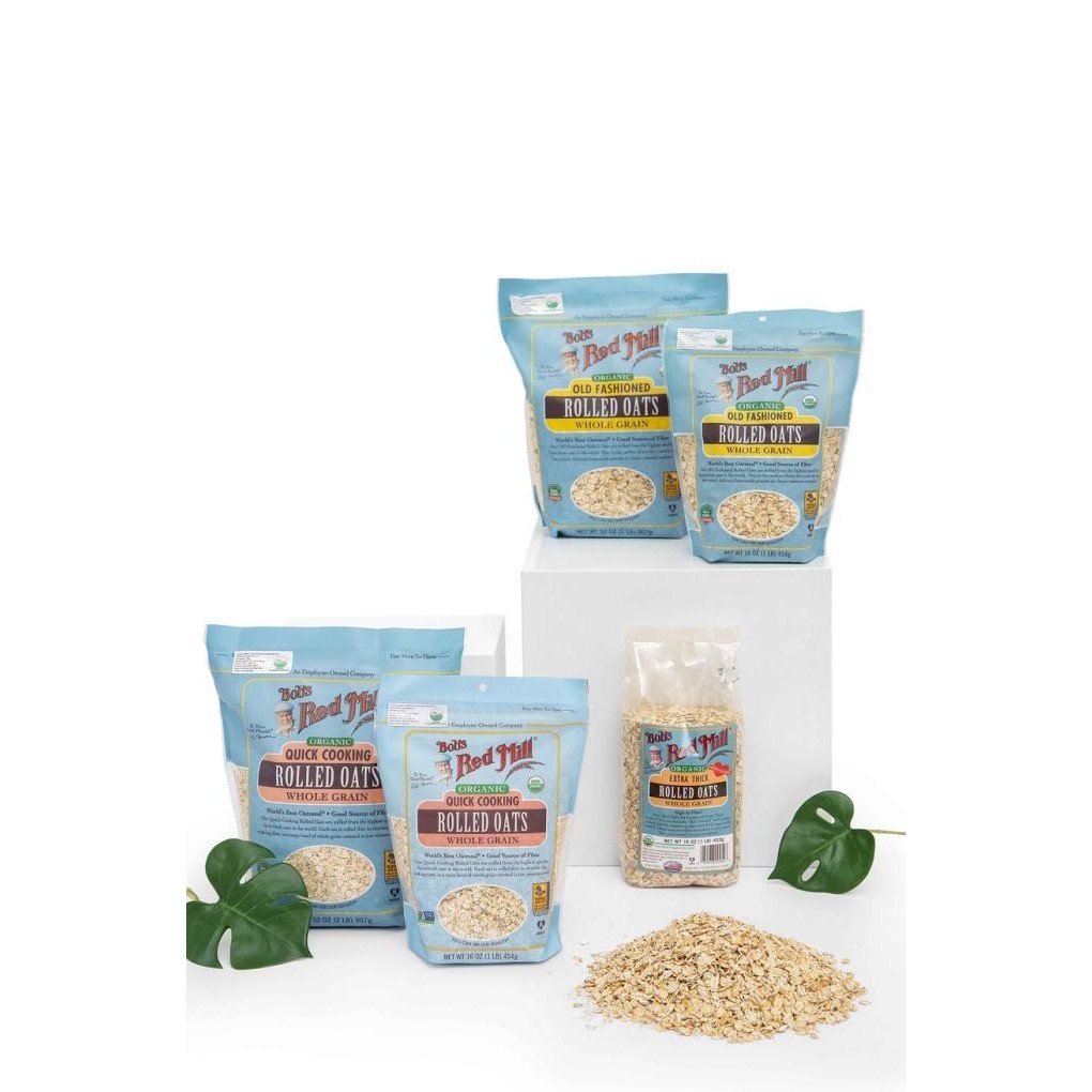 

BOB'S RED MILL ORGANIC OATS 907 GR (QUICK COOKING, OLD FASHIONED ) OAT ORGANIK PILIHAN SEHAT,