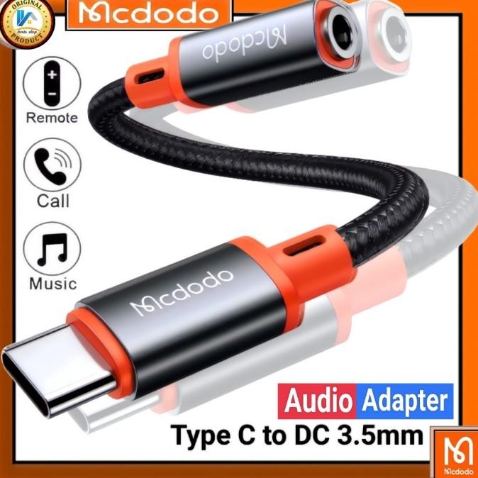 Mcdodo Audio Adapter type C to Aux Jack 3.5mm Splitter converter
