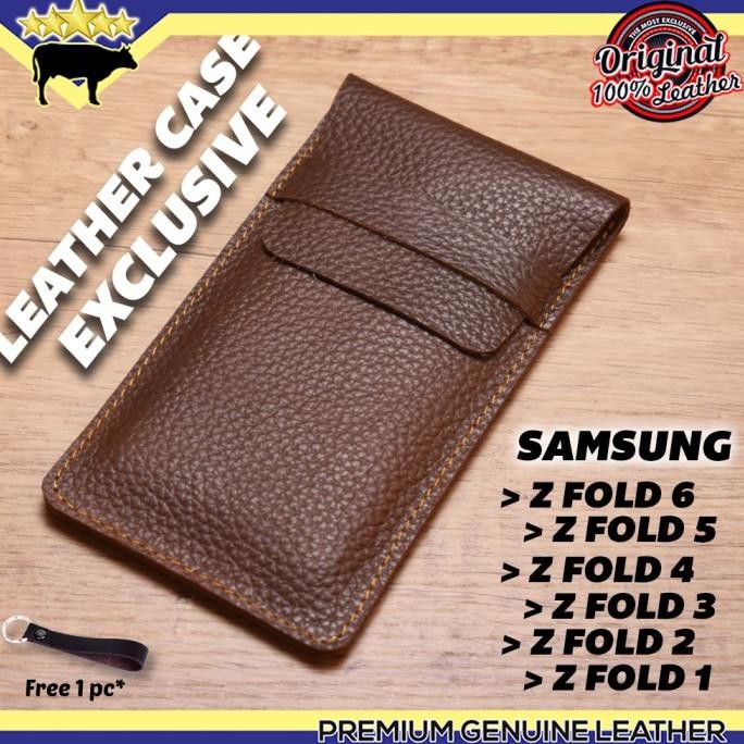 SIAP KIRIM LEATHER CASE SAMSUNG Z FOLD 6 , Z FOLD 5 , Z FOLD 4 , Z FOLD 3 , Z FOLD 2 MILL EXCLUSIVE 