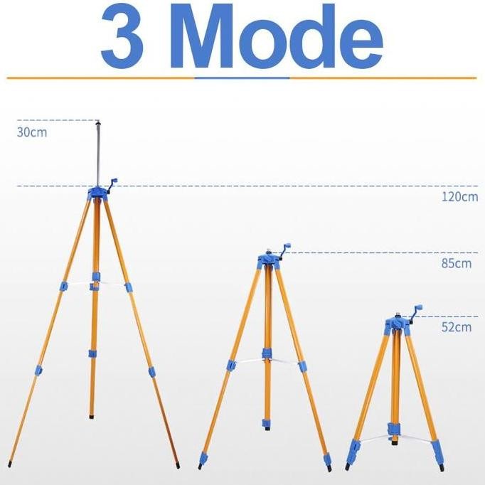 

Sale! ALLEFIX Tripod Laser Level Panjang 1,5 Meter Stand Holder untuk Self-Leveling Laser Digital Meteran dengan Tinggi Maksimal 1.5m dan Dilipat 3 Tingkat