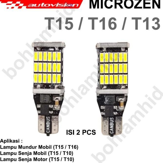 Promo LED T15 Autovision Microzen T16 T13 Canbus LED Mundur & LED Senja COD