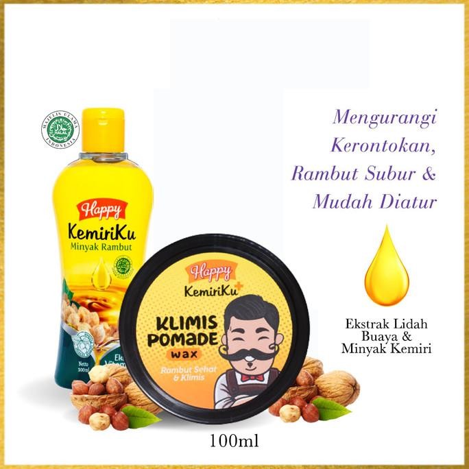 tersedia [paket hemat] kemiriku minyak rambut 100ml & pomade klimis 80g