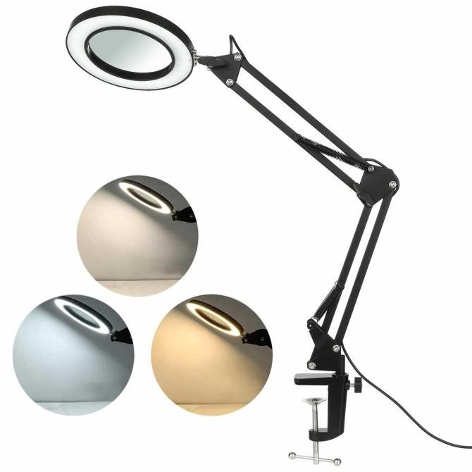 

Sale! Lampu Baca LED Klip Kaca Pembesar 8x Tri Color 12W 1200lm-HP-P6 KKMOON