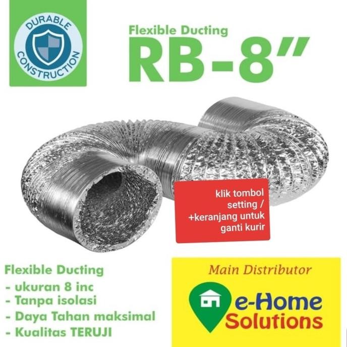tersedia paket flexible ducting 8 inch