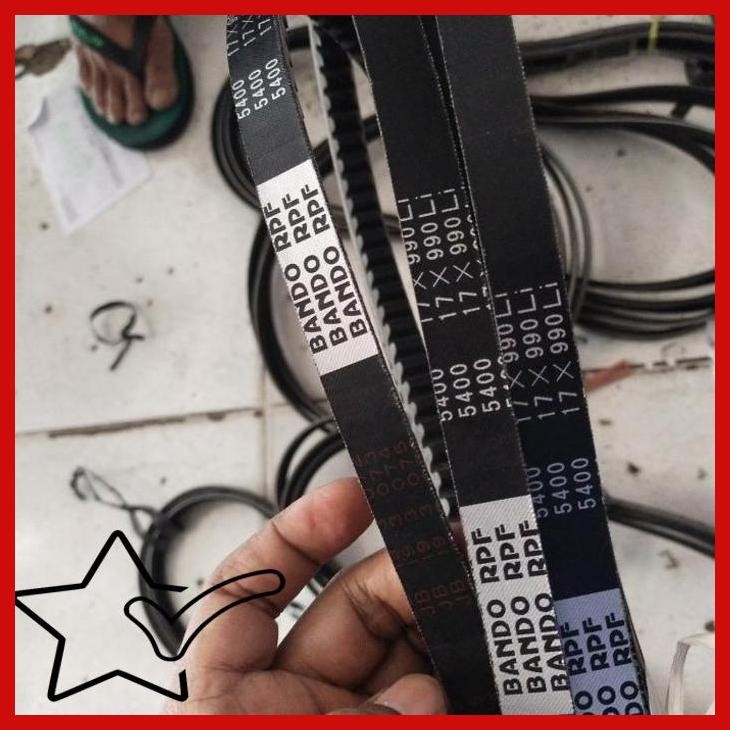 [KJM] VAND BELT BANDO GIGI 5400 SERAT BENANG 17X990Li