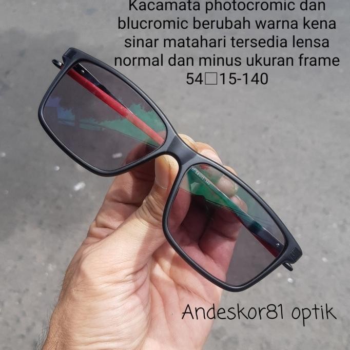 Terbaru Kacamata Blue Ray Photocromic Normal Minus Plus Pria Ox3217