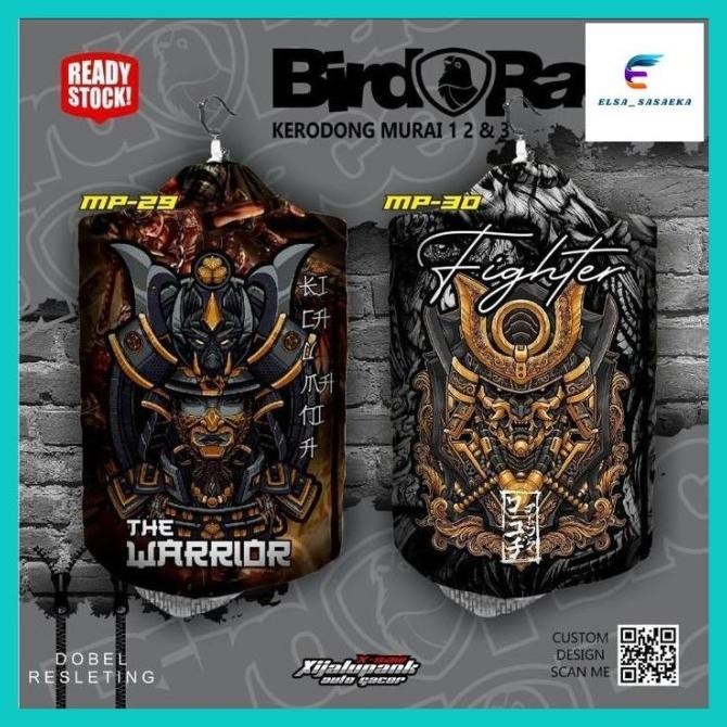 Elsa~ Kerodong Murai Batu Motif Krodong Sangkar Murai Dobel Resleting