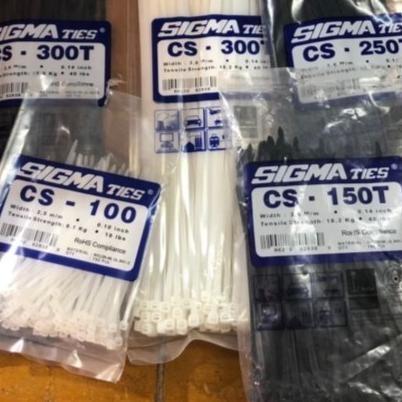 

ready Kabel Ties Sigma CS-300T 30cm x 3,6mm Putih / Hitam / Kabel Ties 30cm murah