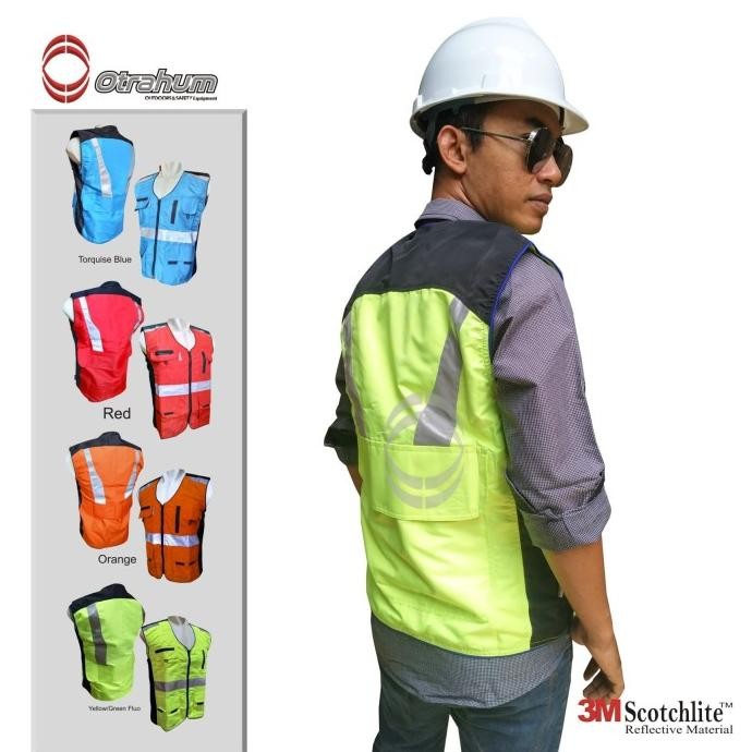 Rompi Vest Safety ( Lapangan, Bandara , Proyek) Jumbo Big Size 5Xl Co