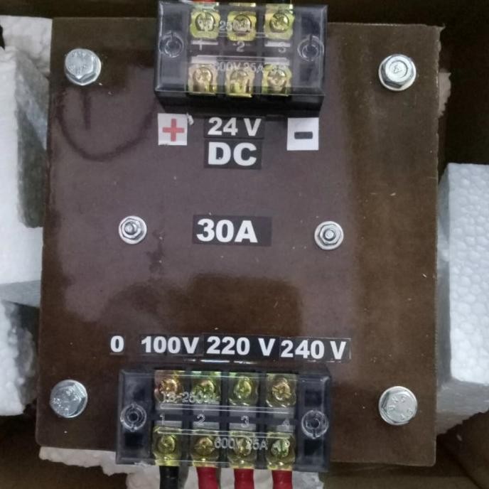 Trafo Step Down Ac To Dc Step Down 100V-220V-240V Ac To 24V Dc 30A New Stok