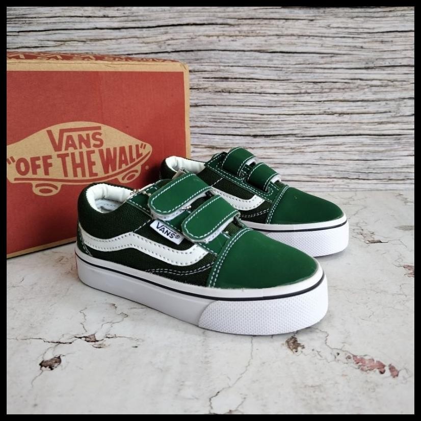 SEPATU VANS ANAK OLD SKOOL HIJAU ARMY SEPATU SNEAKERS ANAK LAKI LAKI PEREMPUAN KASUAL PREMIUM